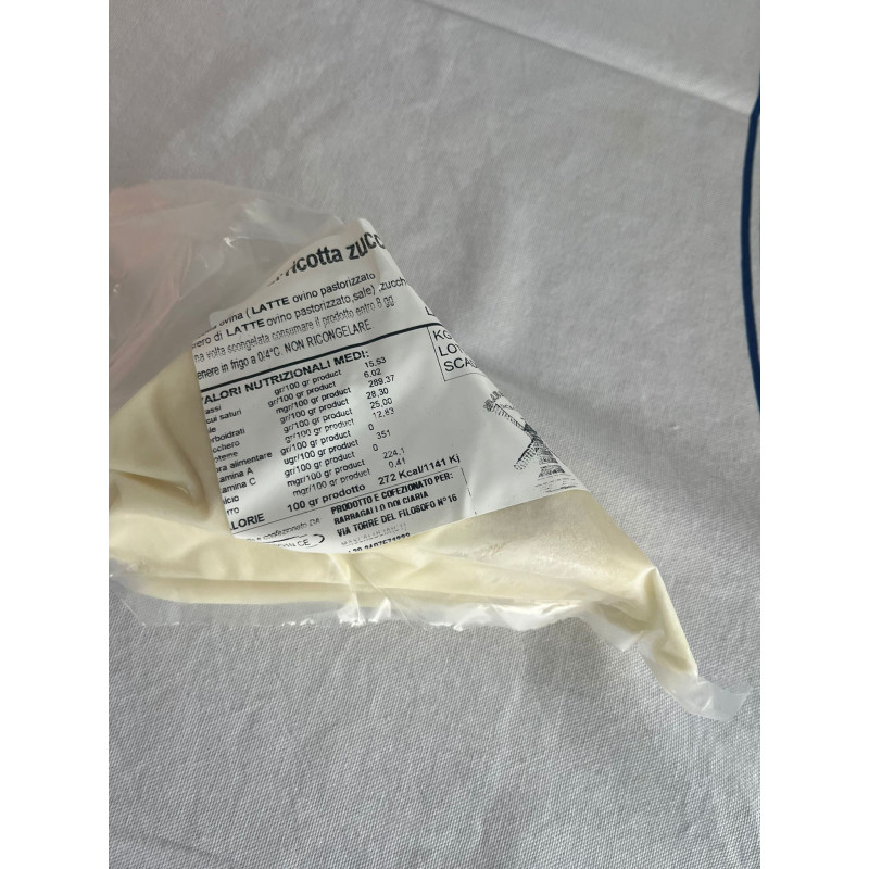 Ricotta dolce per cannoli sac a poche 1kg