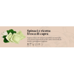 Tortelloni artigianali ricotta di capra e spinaci 2kg