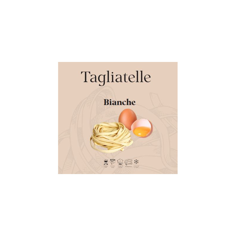 Tagliatelle bianche all'uovo 1 kg | Pasta fresca