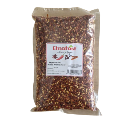 Peperoncino rosso frantumato Sicilia 500 g | Olive e spezie