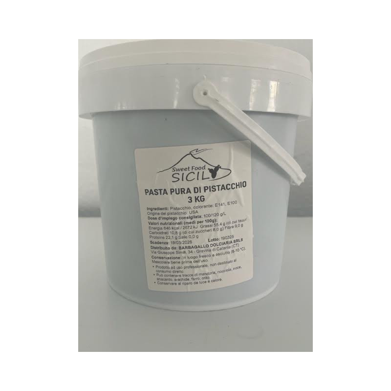 PASTA DE  PISTACHO  100 % ( CONFECCION DE 3 KG )