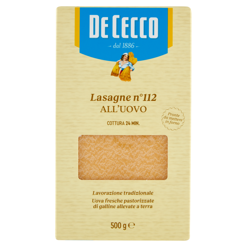 DE CECCO LASAGNA ALL UOVO 500g