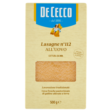 DE CECCO LASAGNA ALL UOVO 500g