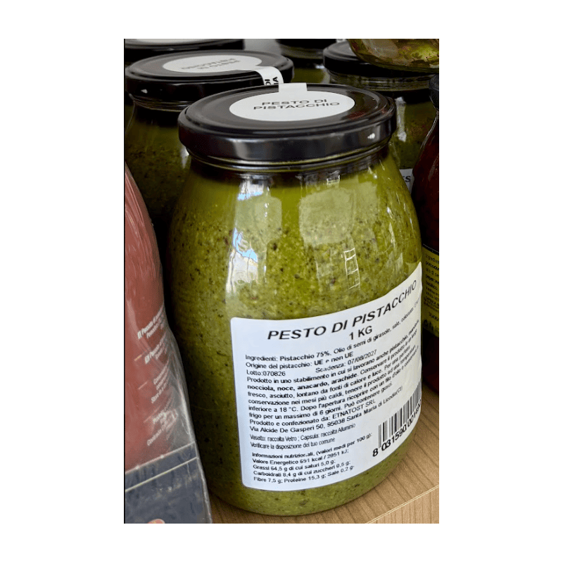 Pesto di pistacchio 1 kg Sicilia | Sughi e pesti
