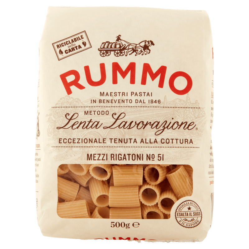 Rummo Mezzi Rigatoni n. 51 500 g | Pasta secca