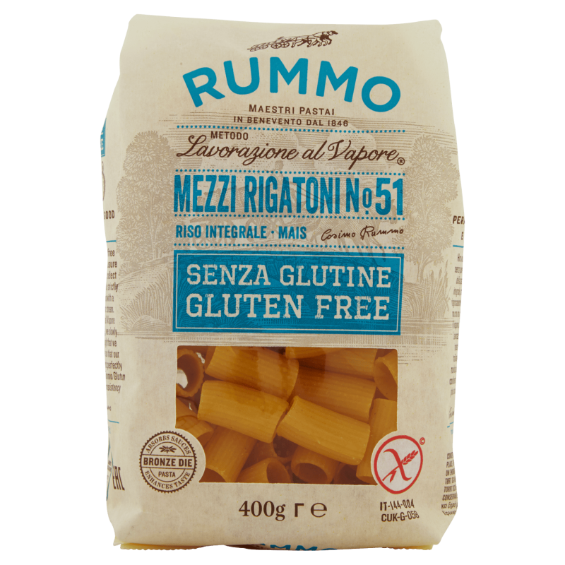 Rummo Mezzi Rigatoni senza glutine 400 g
