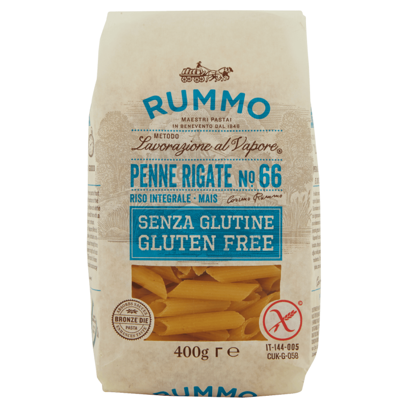 Rummo Penne Rigate n. 66 senza glutine 400 g | Pasta secca