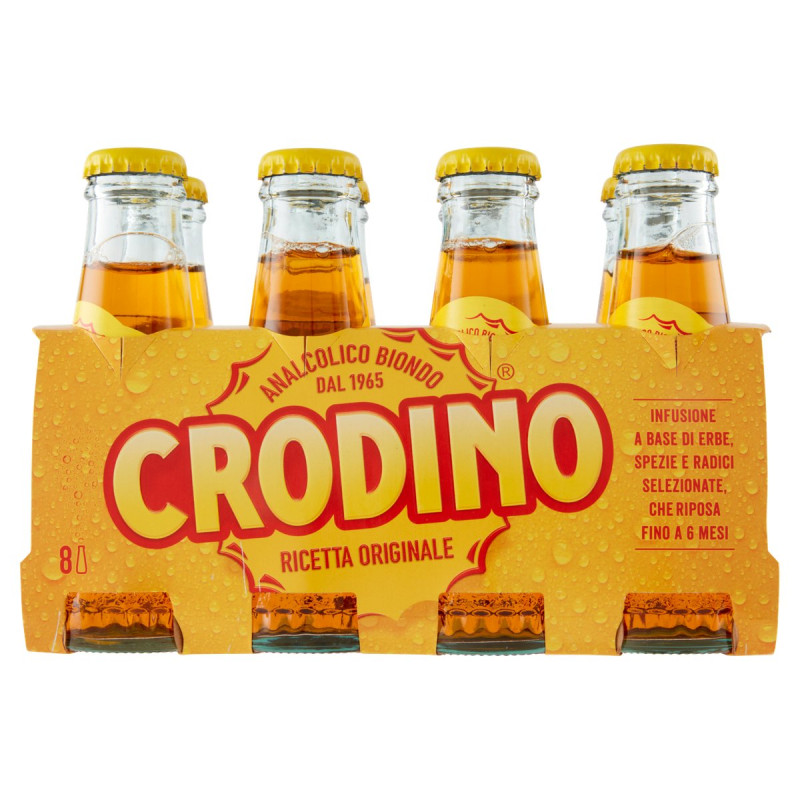Crodino Biondo 10 cl, confezione da 8 | Bevande e liquori