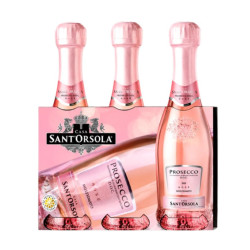 Prosecco DOC Rosé Millesimato Sant'Orsola 20 cl x 3 | Bevande e liquori