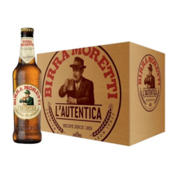 Birra Moretti 33 cl, cassa da 24 bottiglie | Birre