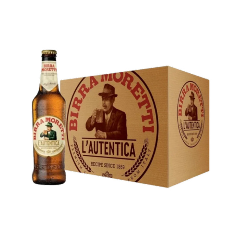 Birra Moretti 33 cl, cassa da 24 bottiglie | Birre