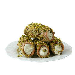 Cannolo piccolo al pistacchio, cartone | Dolci
